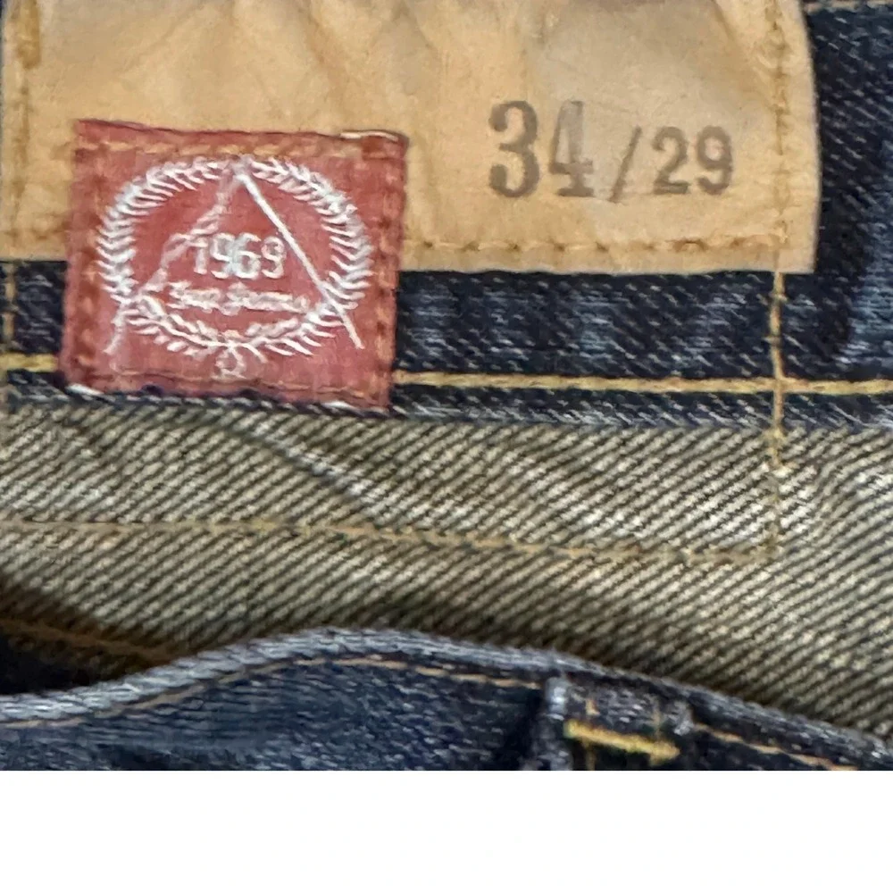 Vtg Mens GAP 1969 Loose Fit‎ Jeans Blue Denim Size 24x29 Straight Relaxed Y2K
